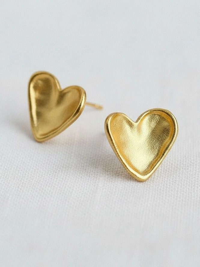 27 Heart Stud Earrings