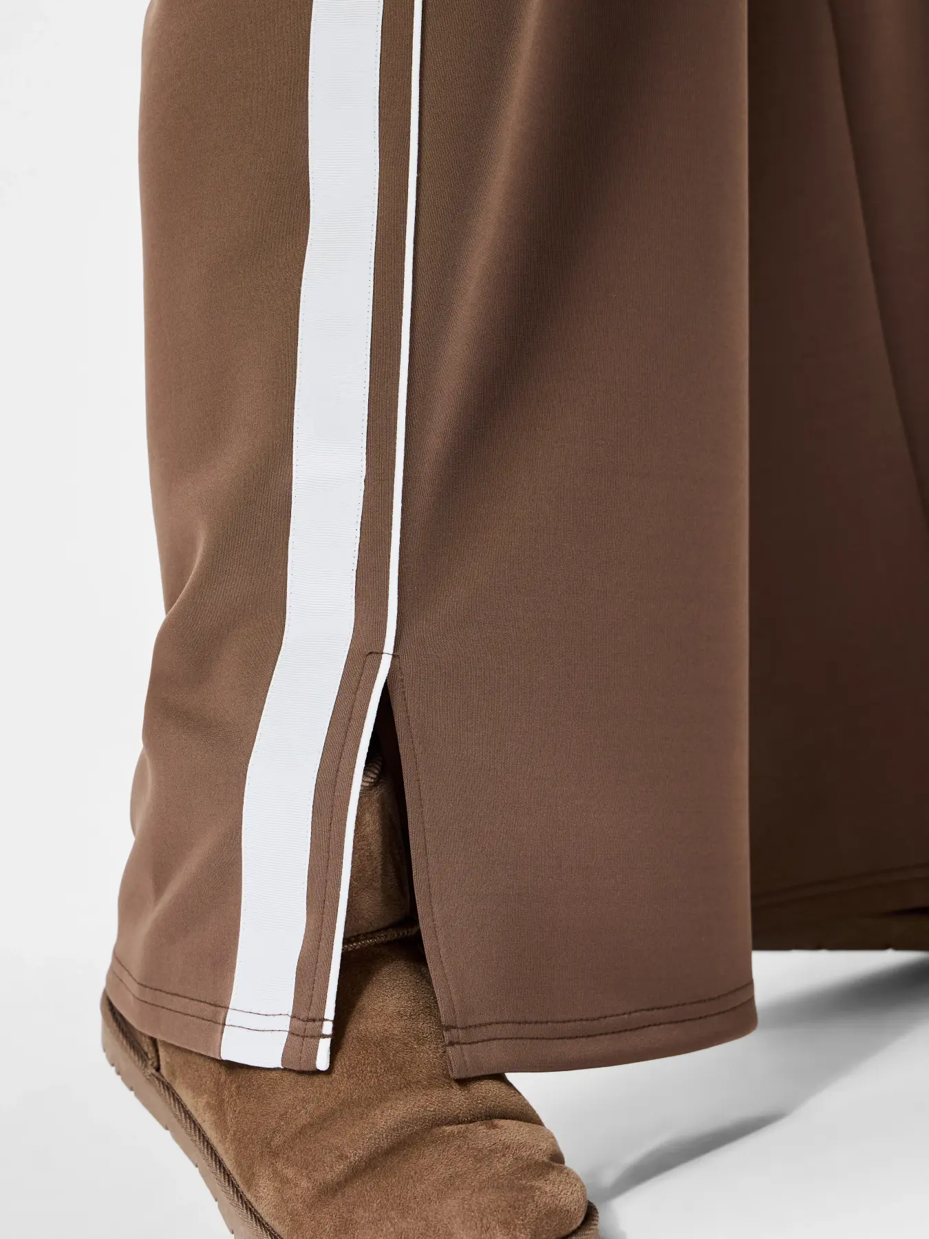 PIECES Striped Wide Leg Track Pant