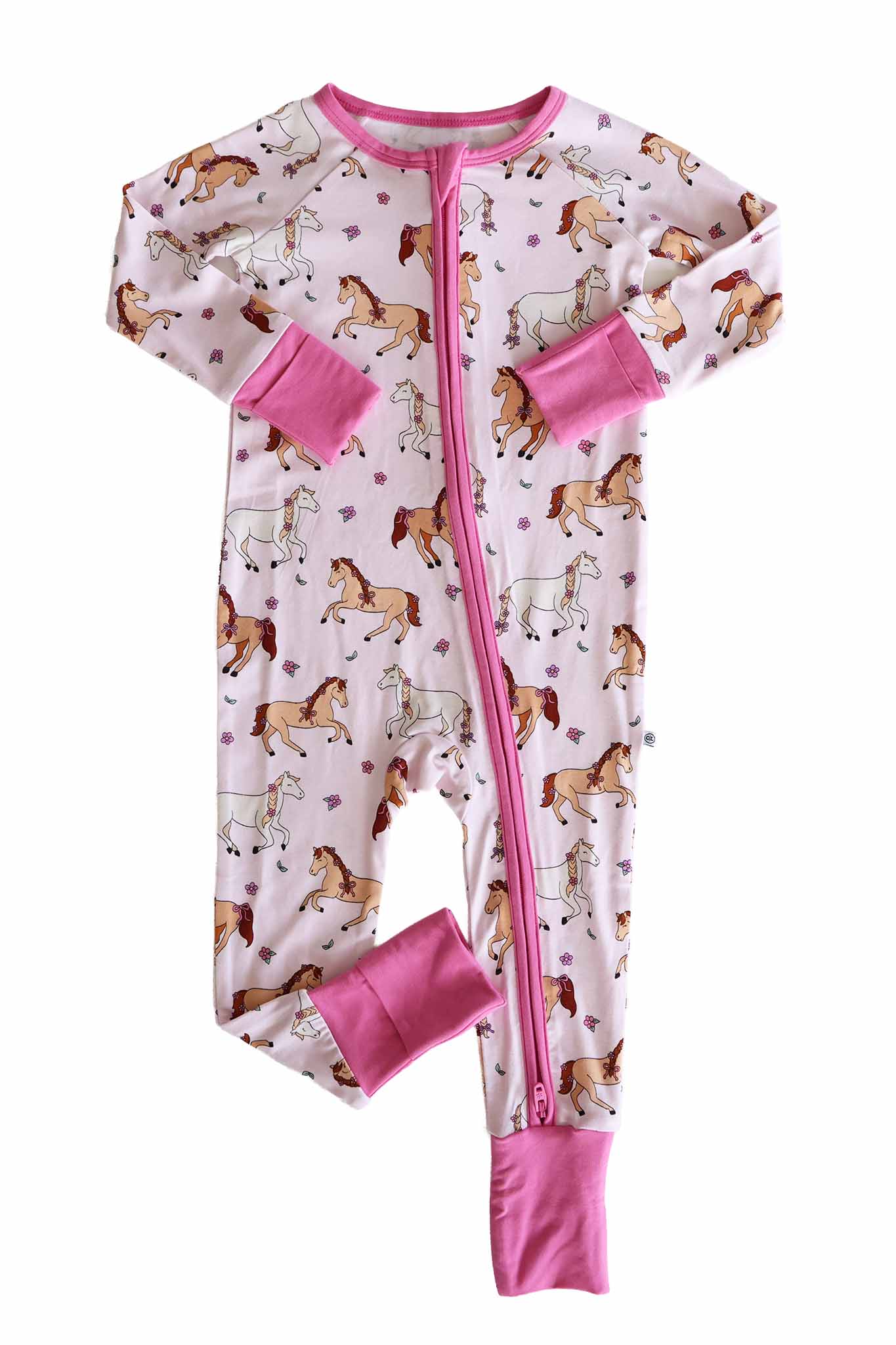 Convertible Zip Romper | Pony Club Pink
