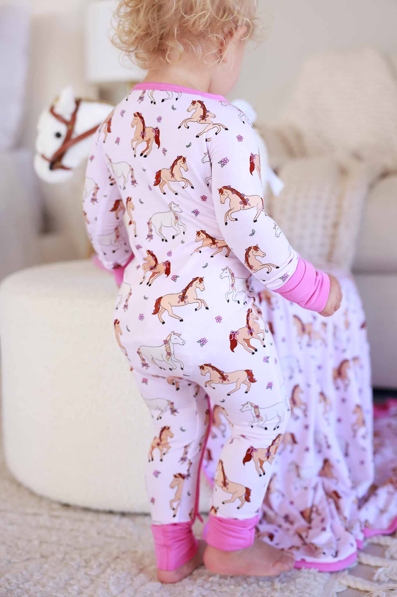Convertible Zip Romper | Pony Club Pink