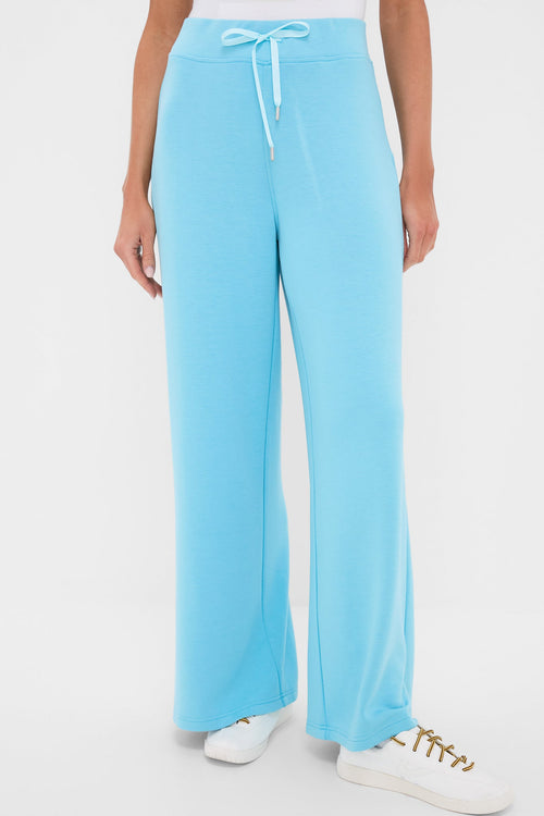 Bright Blue Wide Leg Comfort Stretch Finn Pants