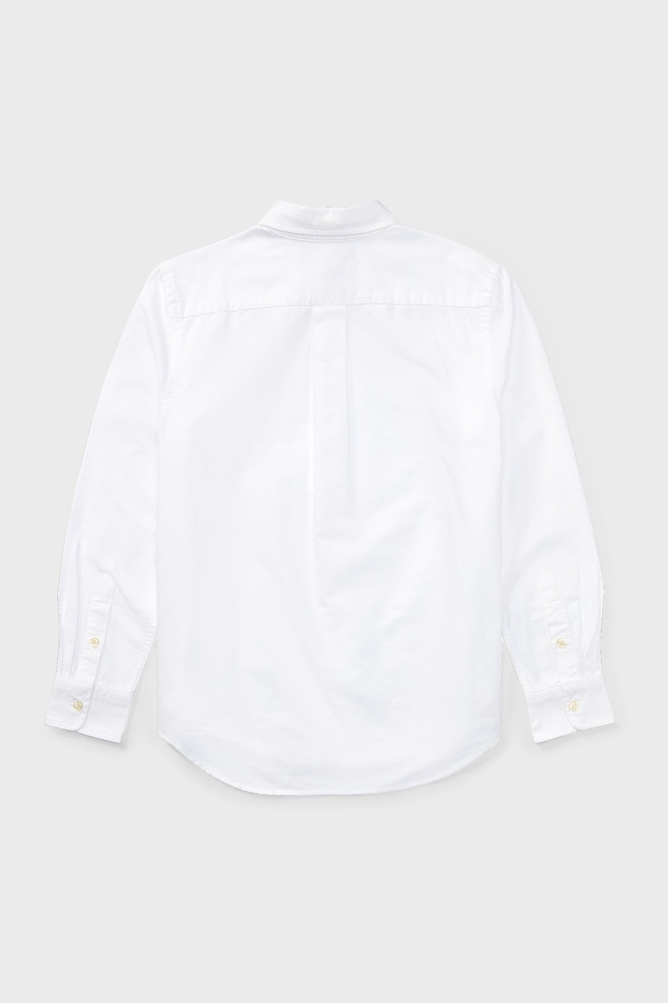 Boys White Long-Sleeve Oxford Button-Down Sportshirt