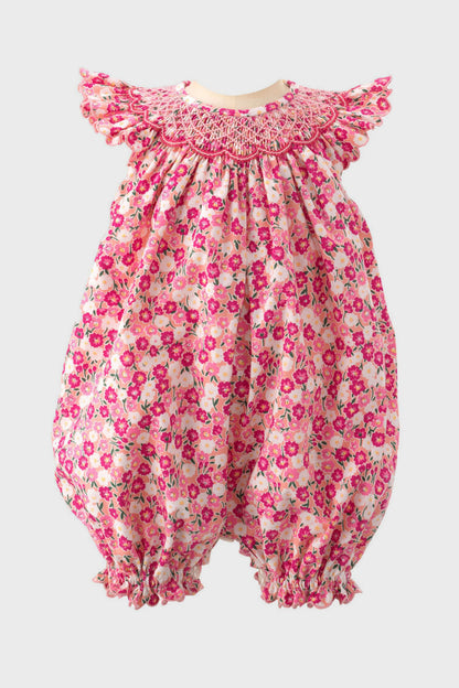 Carnation Smocked Babysuit