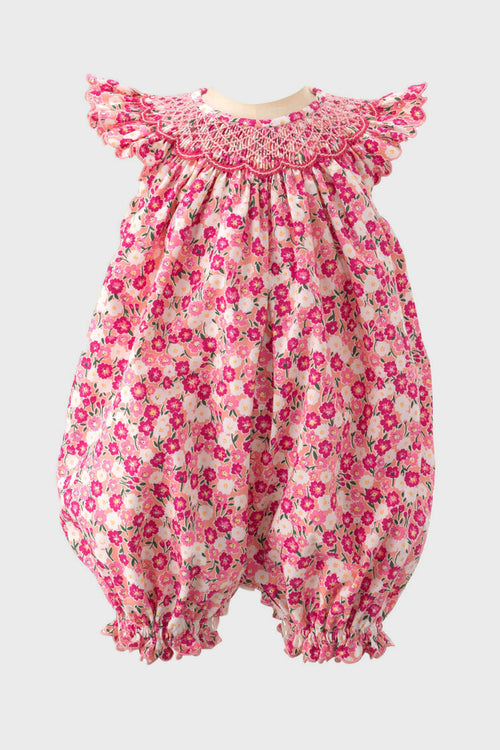 Carnation Smocked Babysuit