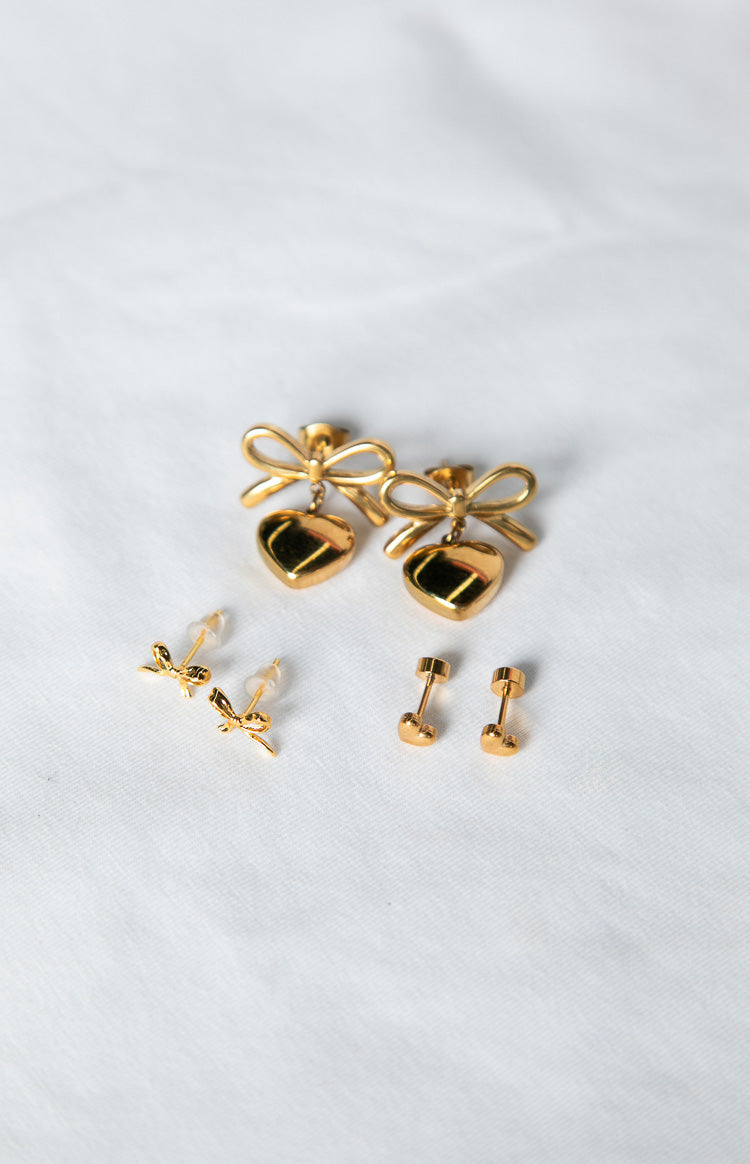 Rianne Gold Earrings 3 Pack (FREE over $110)
