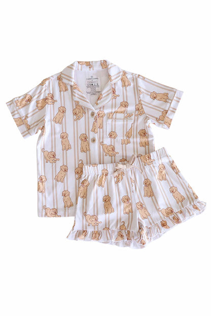 Girl's Two Piece Short Lounge Set | Ruff Life
