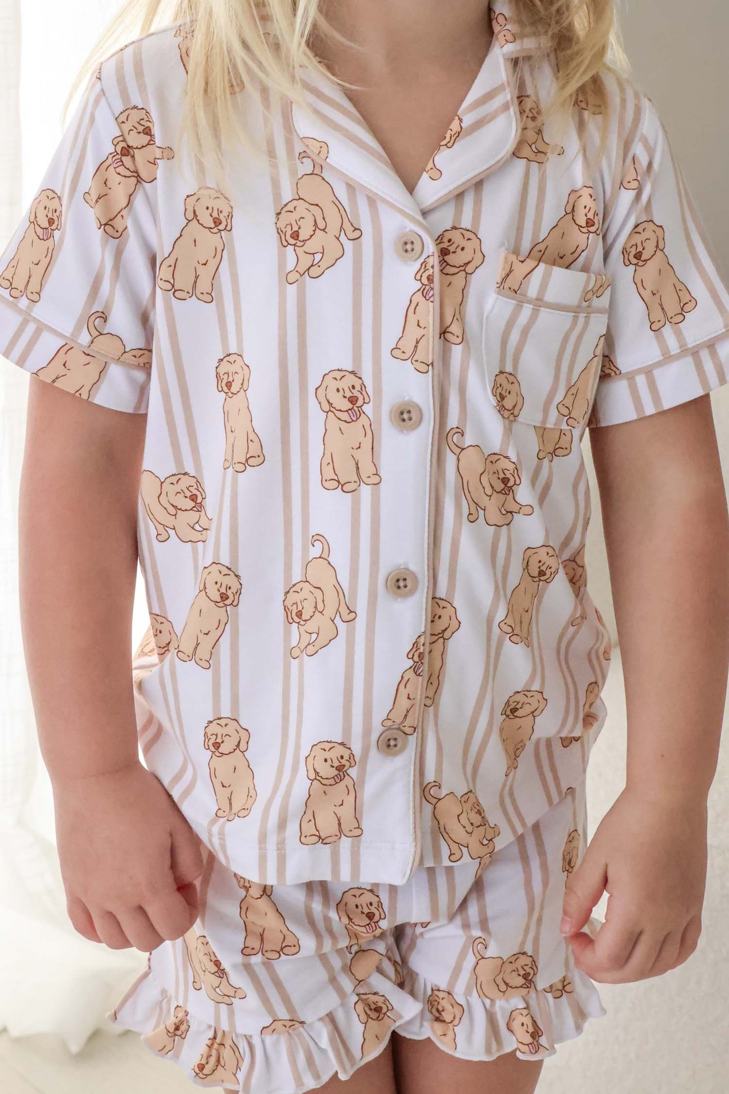 Girl's Two Piece Short Lounge Set | Ruff Life