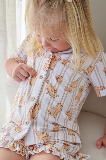 Girl's Two Piece Short Lounge Set | Ruff Life