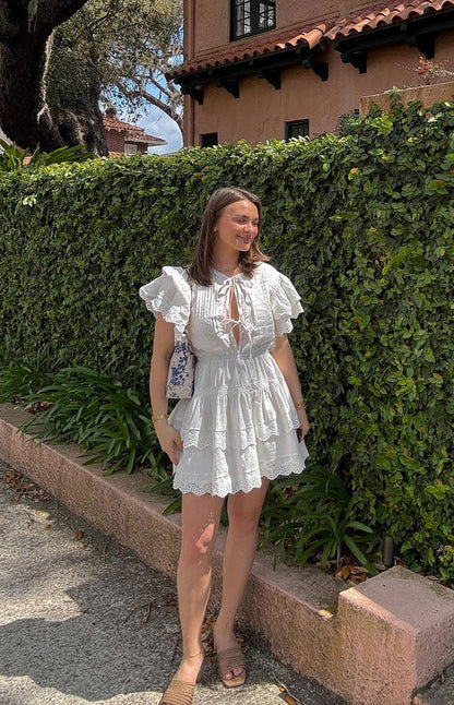 Savannah White Mini Dress