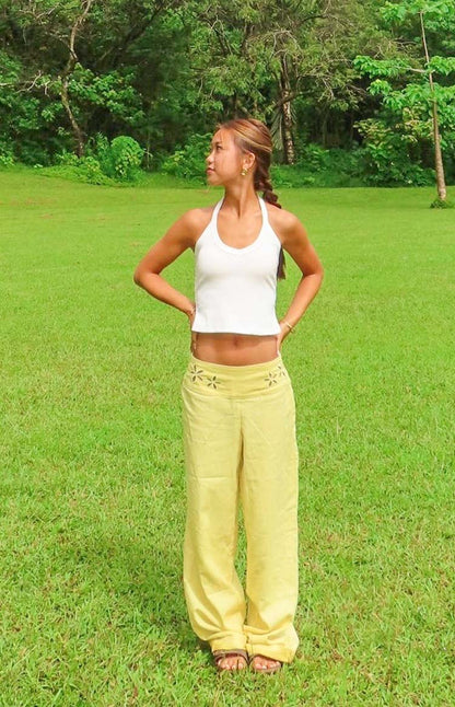 Sawyer White Halter Neck Top
