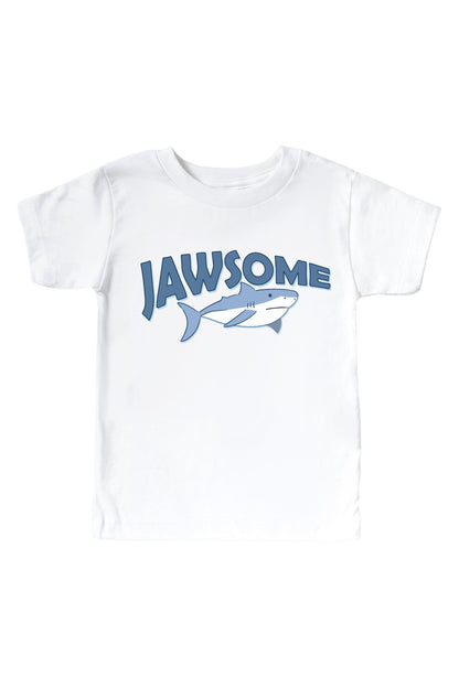 Jawsome Graphic Bodysuit & Kids Tee | White