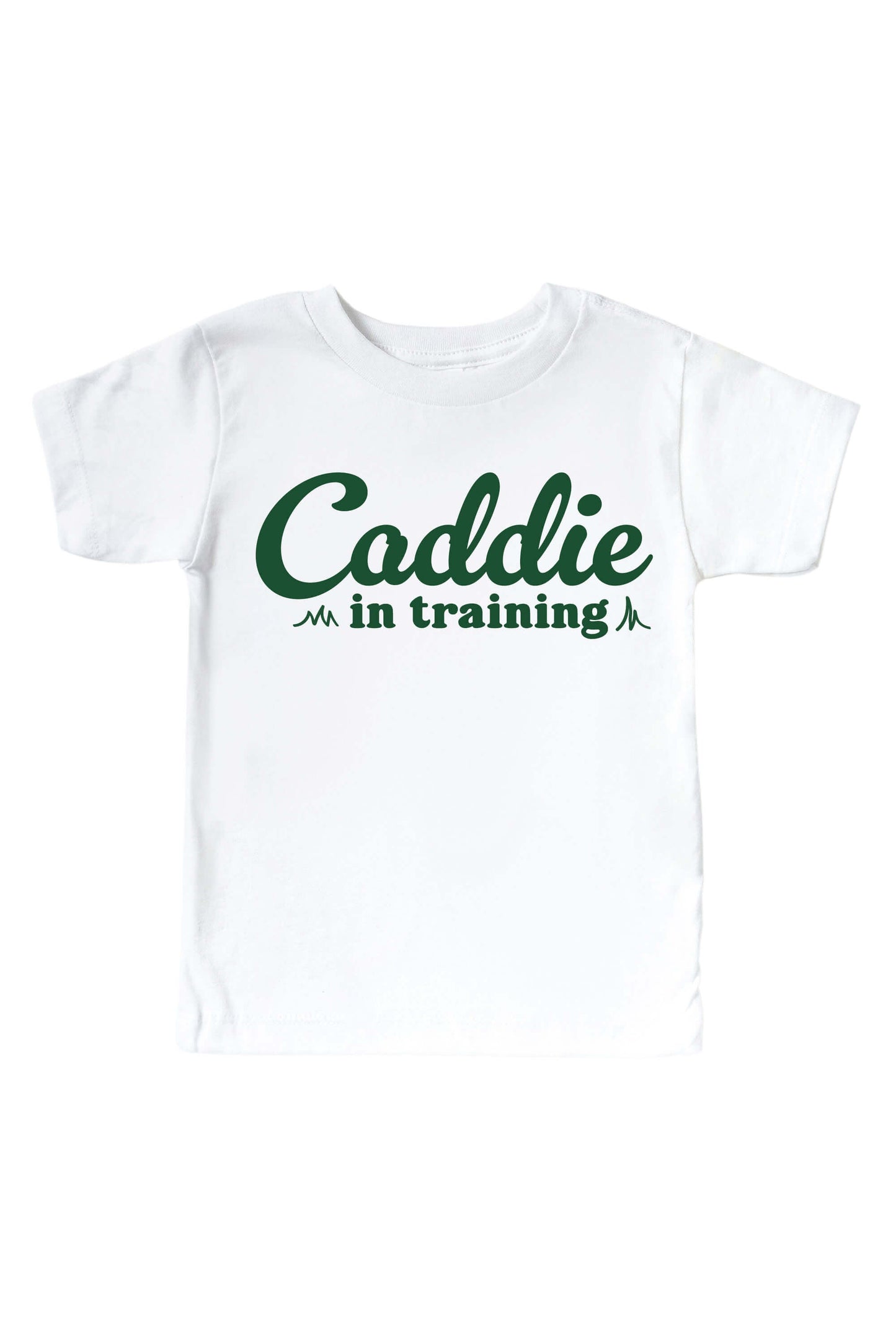 Caddie In Training Graphic Bodysuit & Kids Tee | White