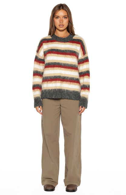 Sicily Multi Stripe Oversized Sweater