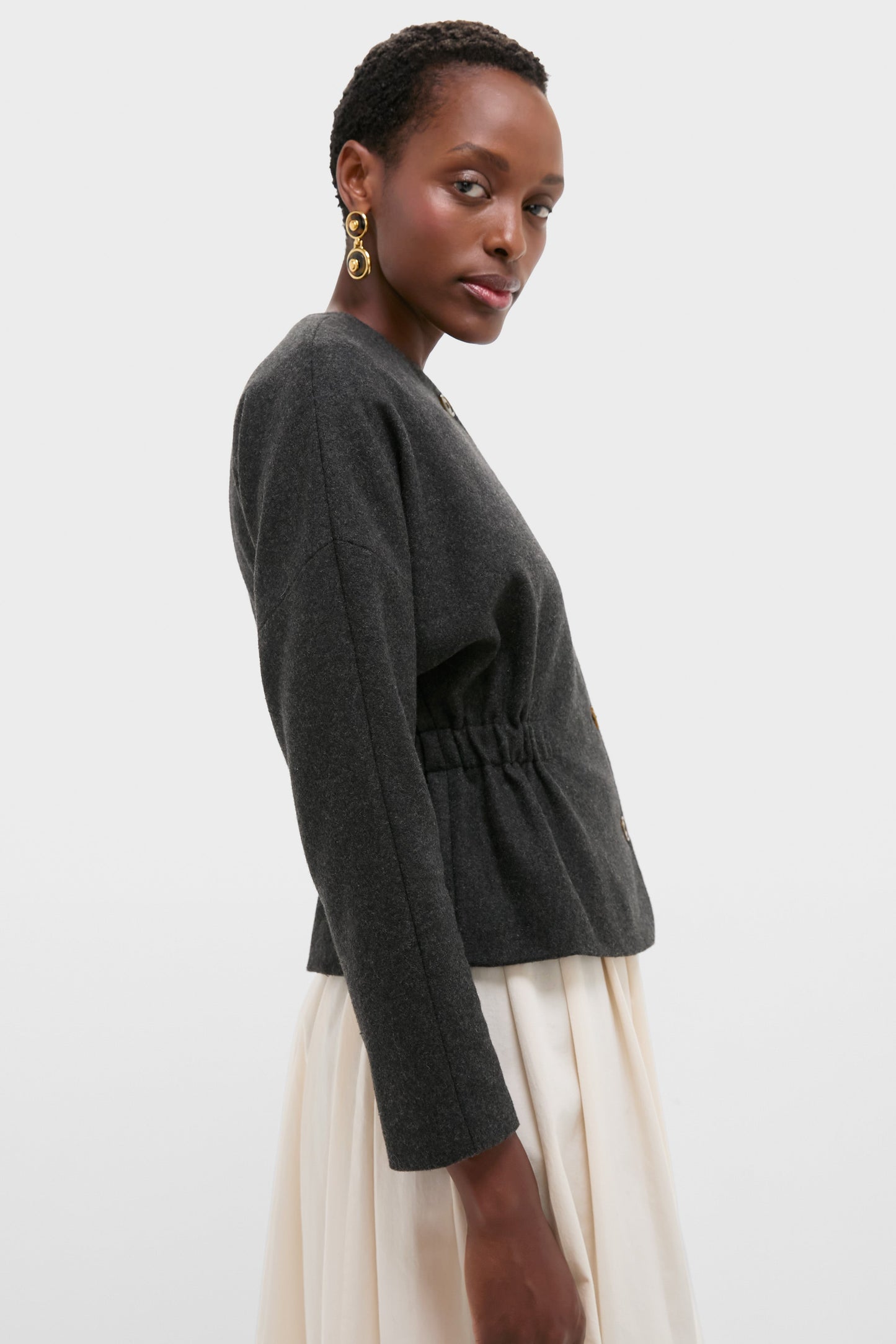 Charcoal Light Atelier Cinch Jacket