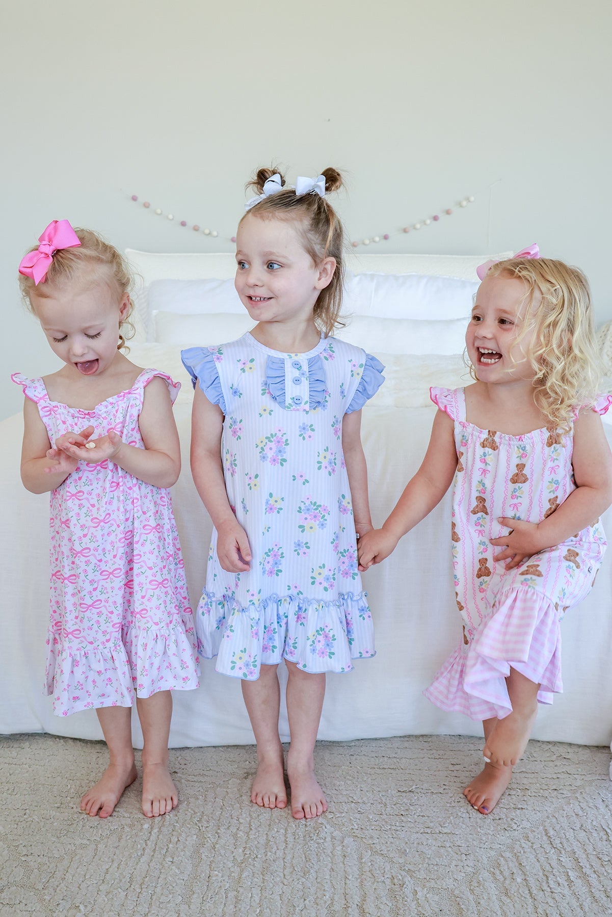 Girls' Full Length Ruffle Nightgown | Dreamy Bows