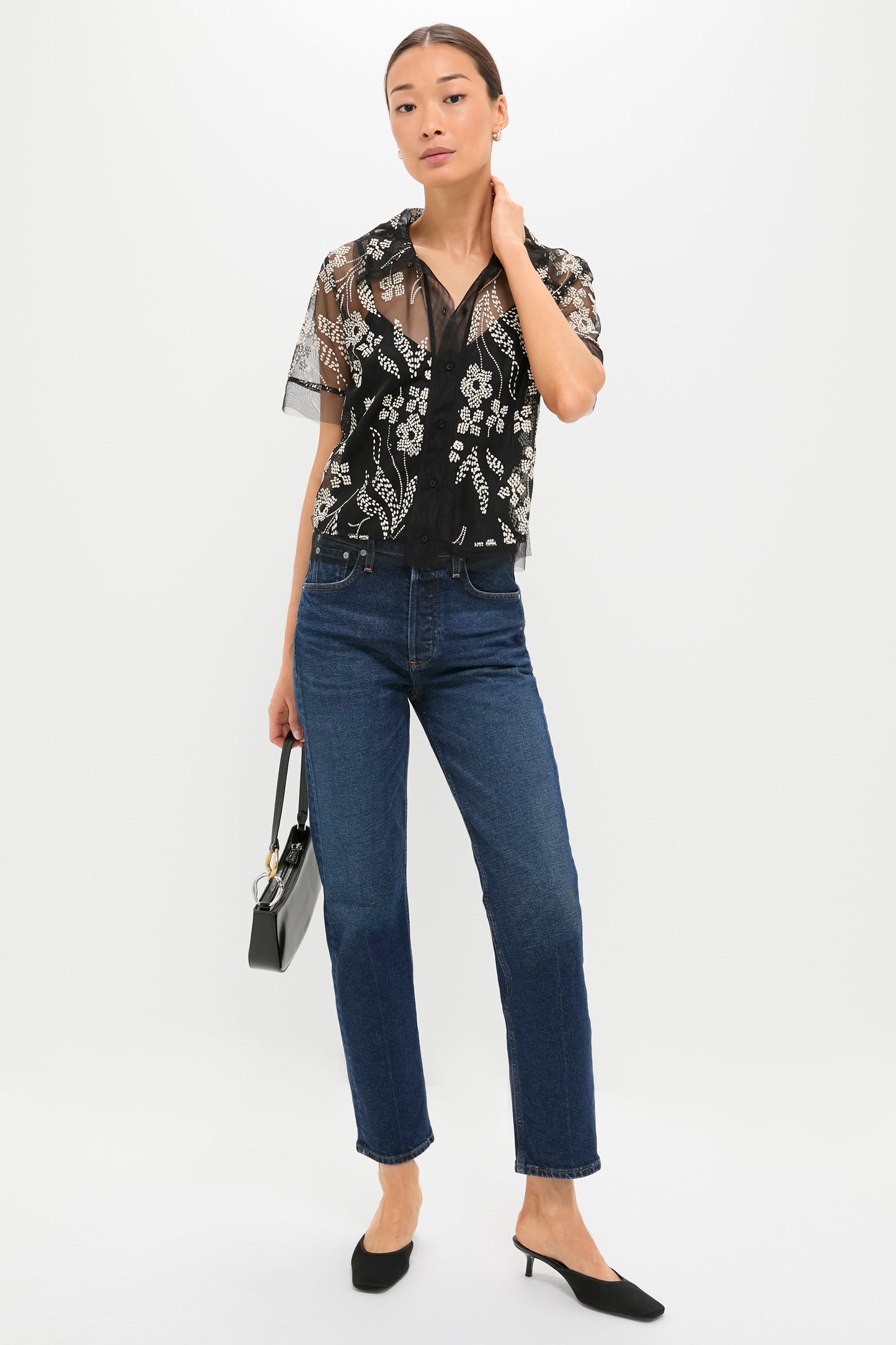 Brocade Floral The Cotillion Top