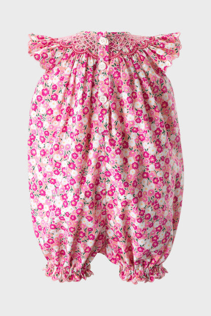 Carnation Smocked Babysuit