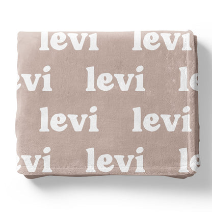Personalized Color Blanket | Taupe