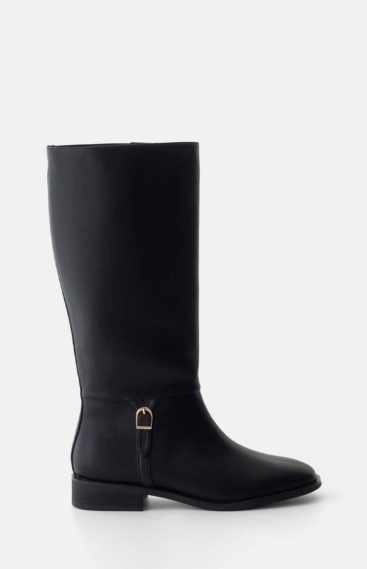 Therapy Arcade Black PU Riding Boots