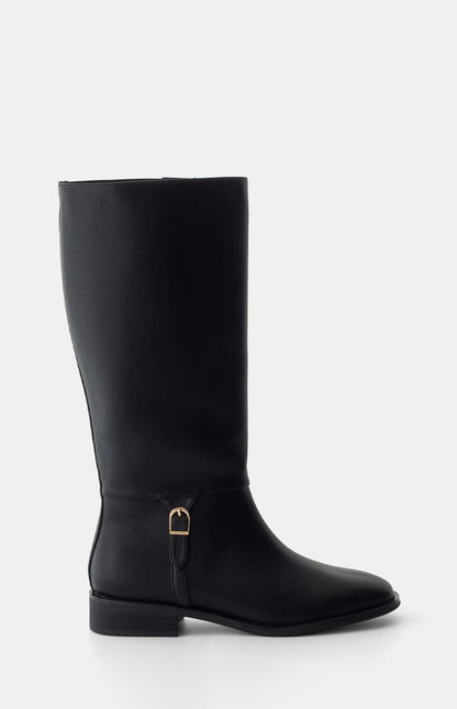 Therapy Arcade Black PU Riding Boots