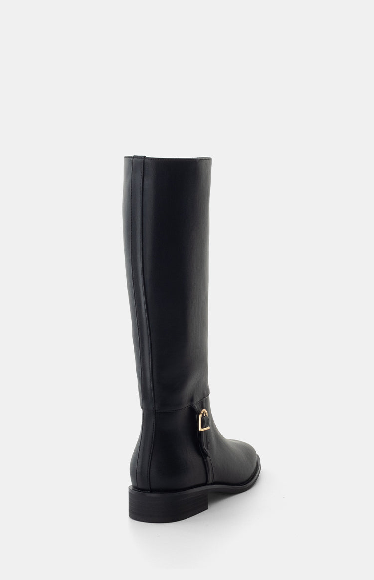 Therapy Arcade Black PU Riding Boots