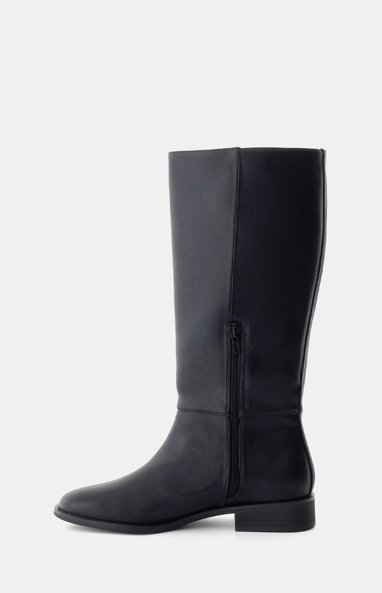 Therapy Arcade Black PU Riding Boots