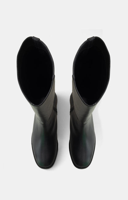 Therapy Arcade Black PU Riding Boots