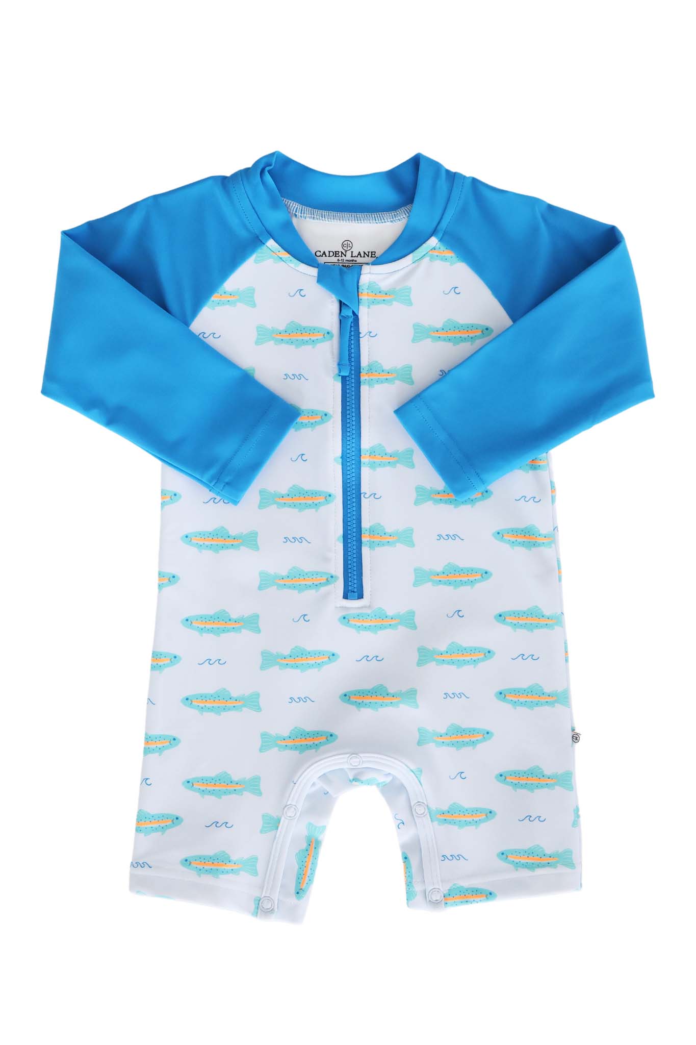 Long Sleeve Rash Guard Swim Romper Shortie | Tiny Trout