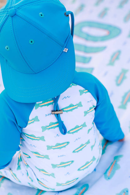 Long Sleeve Rash Guard Swim Romper Shortie | Tiny Trout