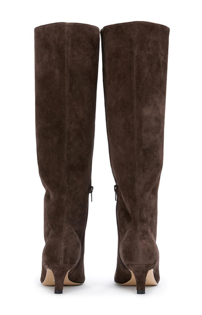 Tony Bianco Zuri Espresso Suede Calf Boots