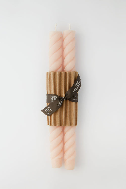 Blush Rope Tapers Pair