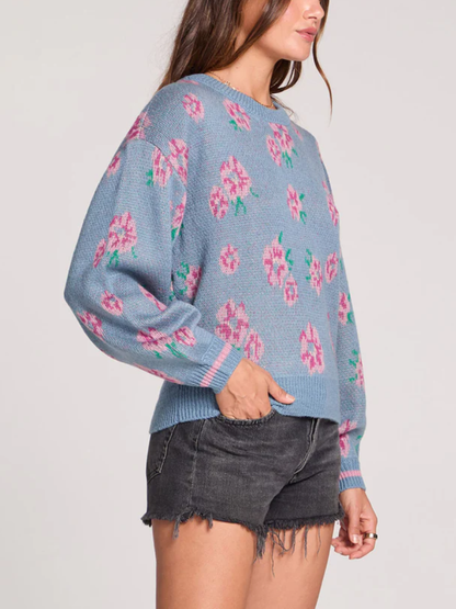 SALTWATER LUXE Ronnie Floral Sweater