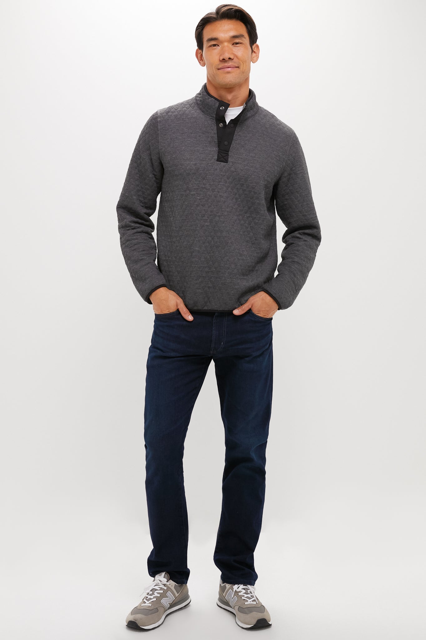 Charcoal Heather Gray Corbet Reversible Pullover