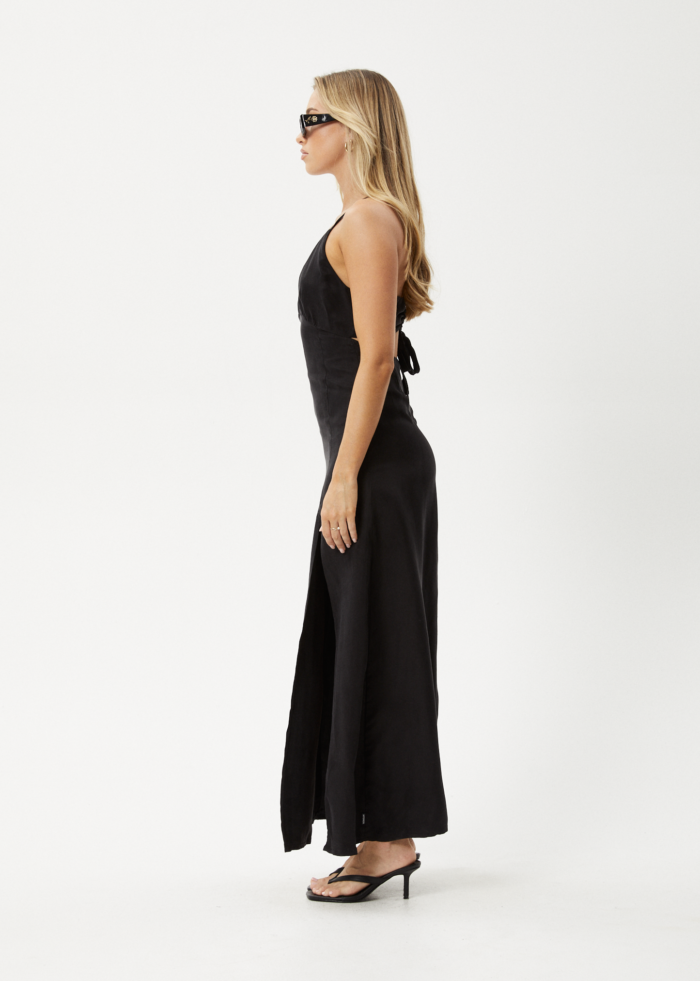 AFENDS Womens Grace - Cupro Maxi Dress - Black