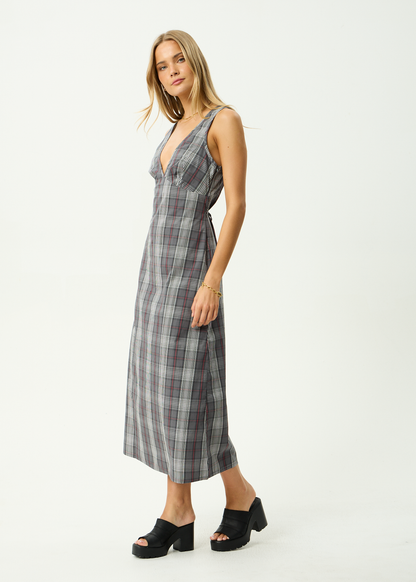 AFENDS Womens Eboni - Maxi Dress - Gunmetal