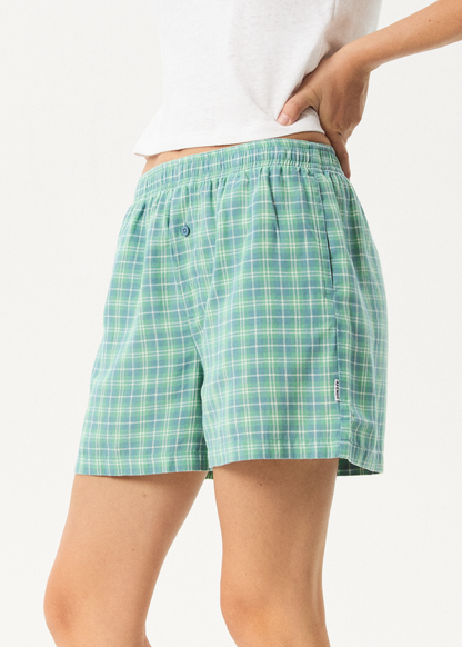 AFENDS Womens Creator - Boxer Short - Pine