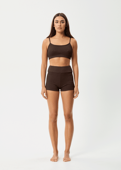 AFENDS Womens Cleo - Bikini Top - Coffee