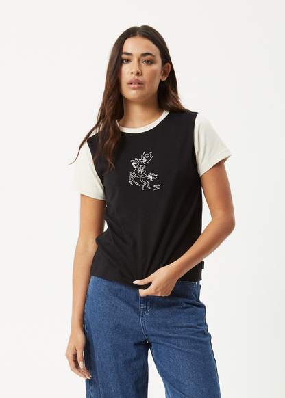 AFENDS Womens Karlee -  Regular Tee - Black