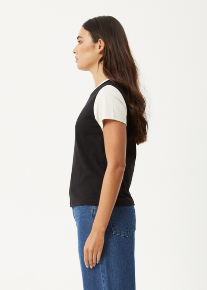 AFENDS Womens Karlee -  Regular Tee - Black