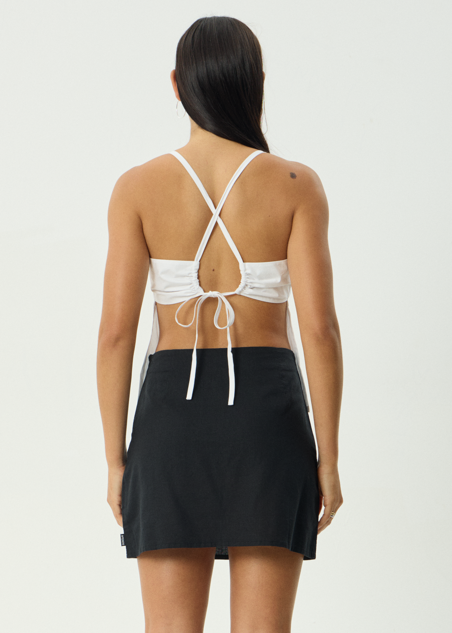 AFENDS Womens Annalise - Tie Top - White