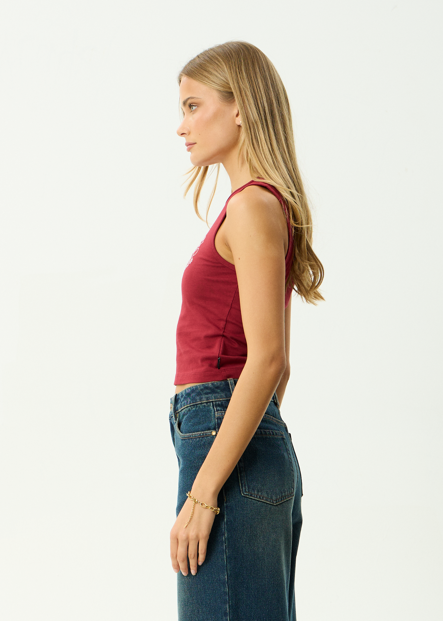 AFENDS Womens Garden Variety - Tank - Burgundy