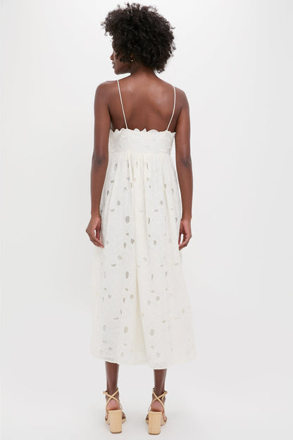 Chalk Marina Empire Cami Midi Dress