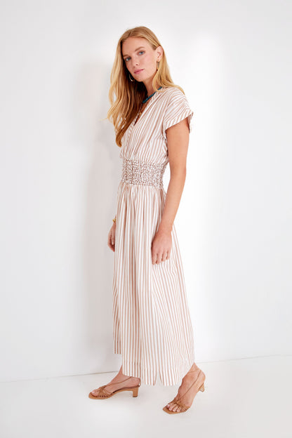 Bronze Stripe Granada Dress