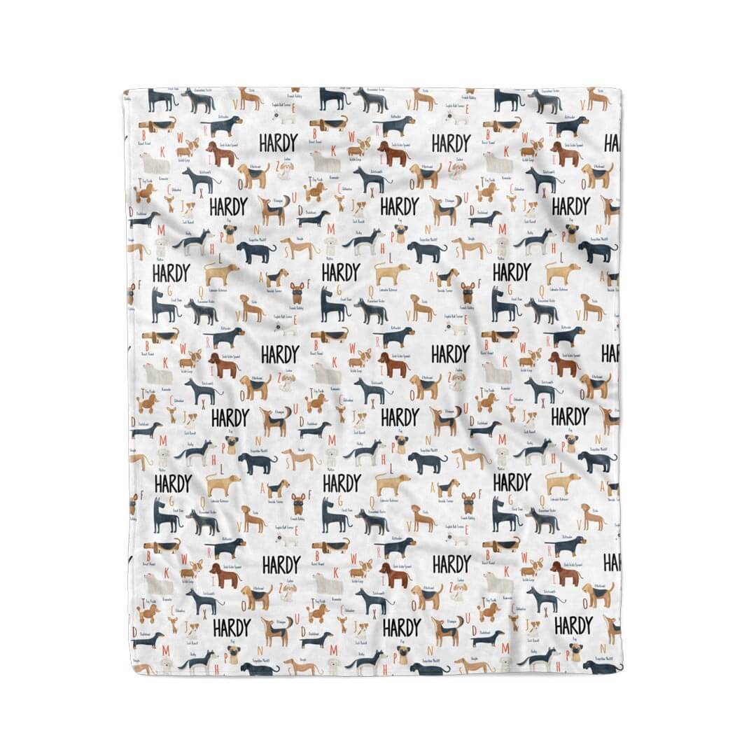 ABC Paw-ty Personalized Kids Blanket