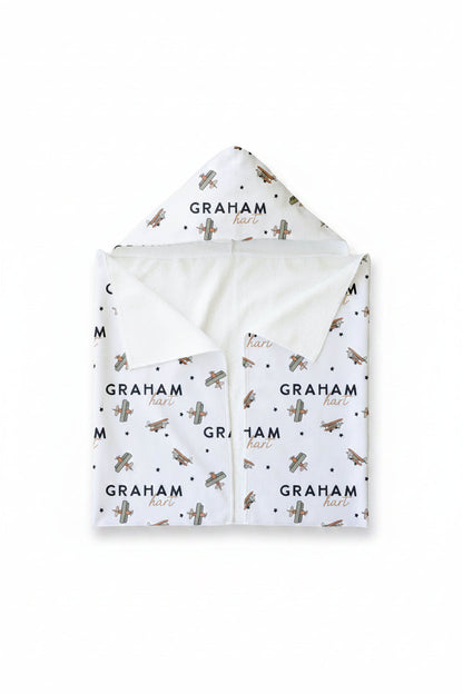 Personalized Hooded Towel | Take Flight
