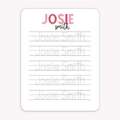 Kids Personalized Whiteboard | Hello My Name Is - Bubble Gum