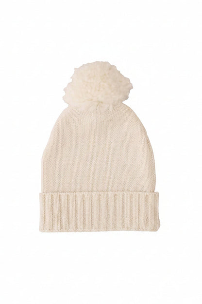 Knit Baby Pom Pom Beanie | Sweet Neutrals