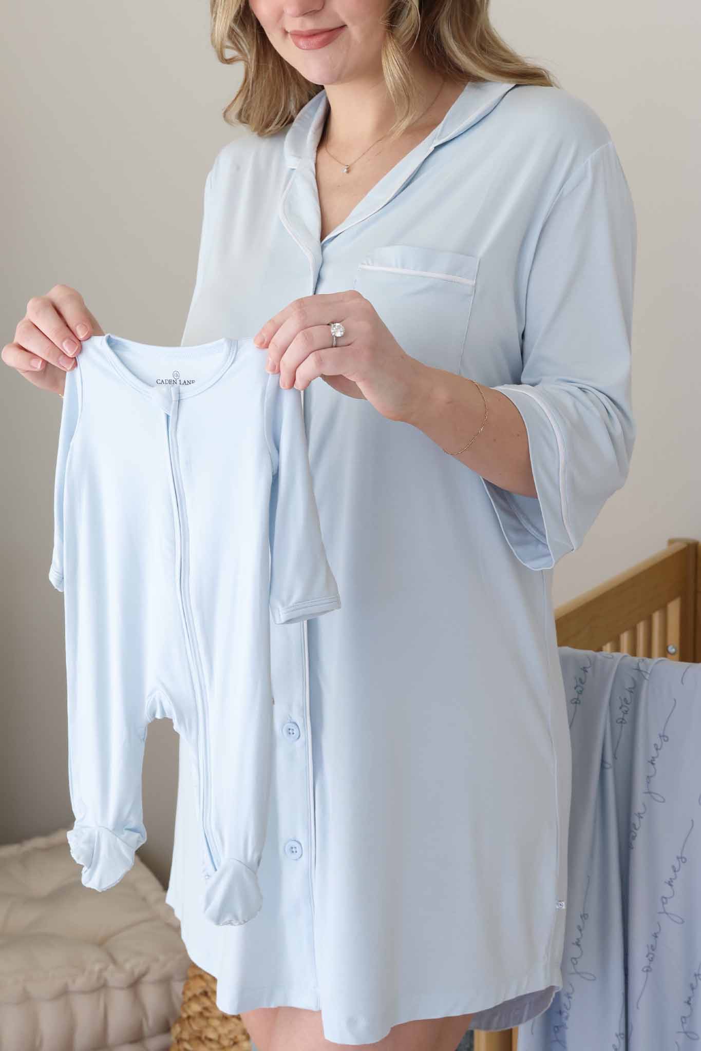 Labor & Delivery Nightgown | Baby Blue