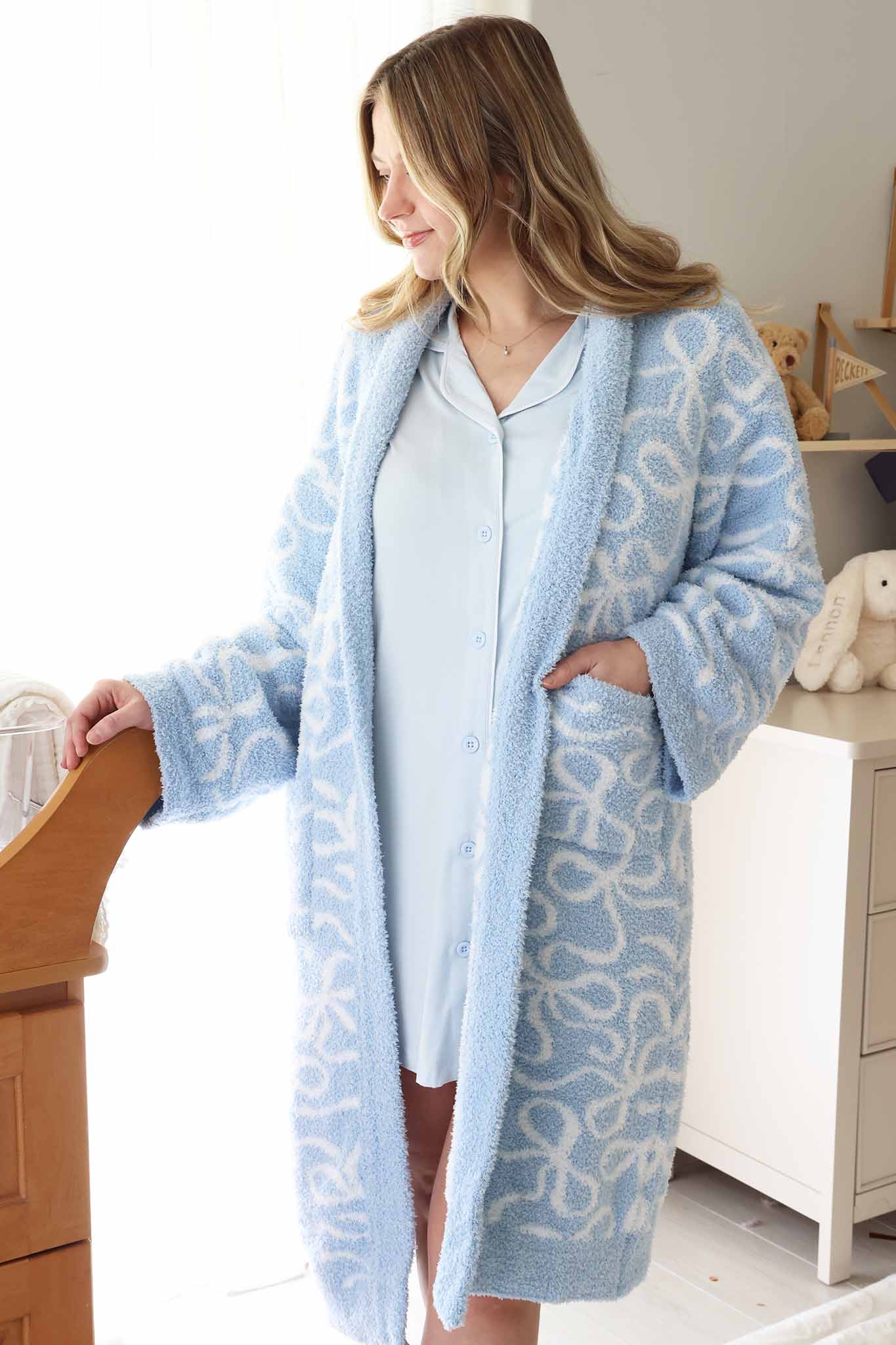 Labor & Delivery Nightgown | Baby Blue