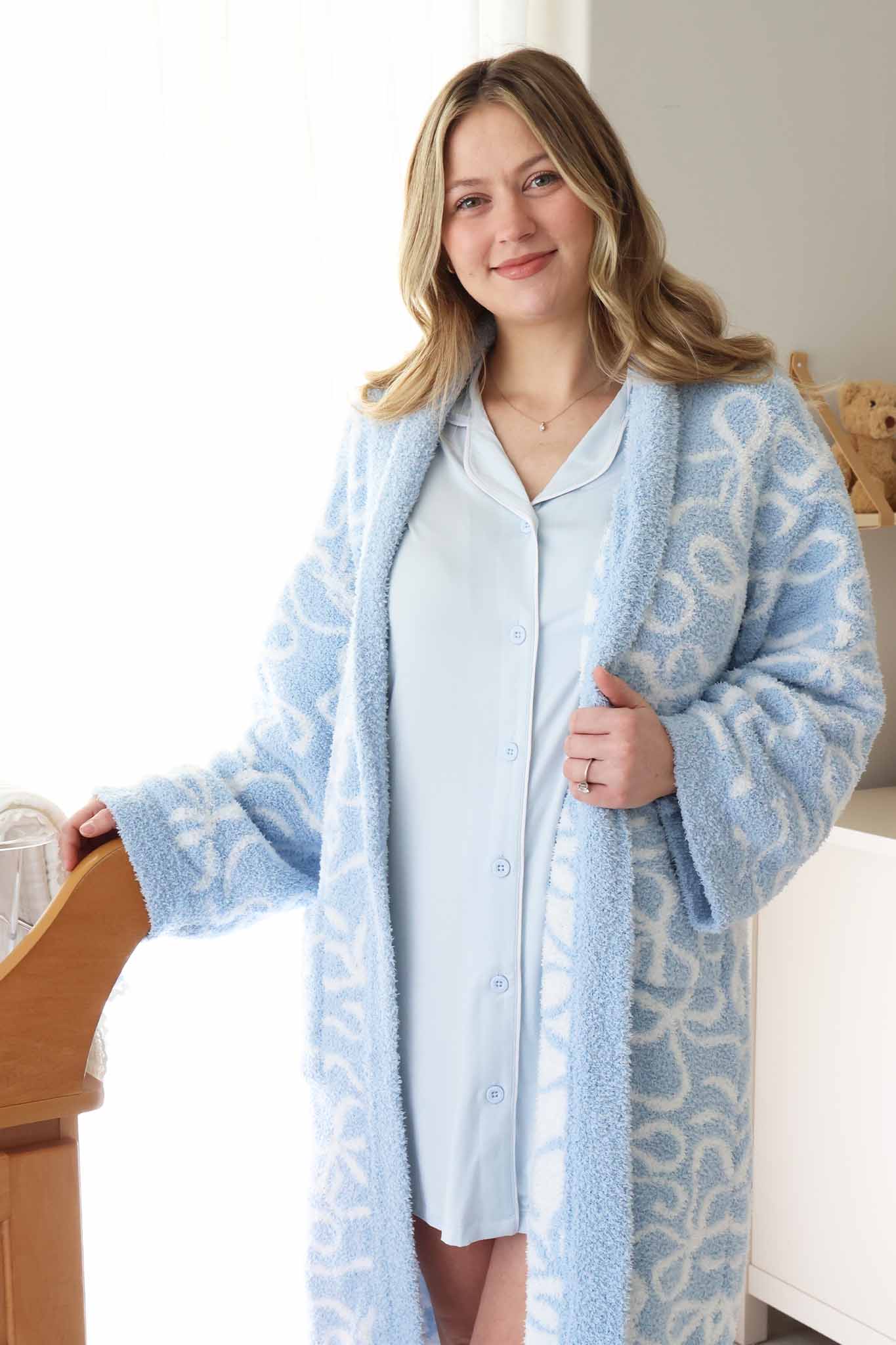 Labor & Delivery Nightgown | Baby Blue